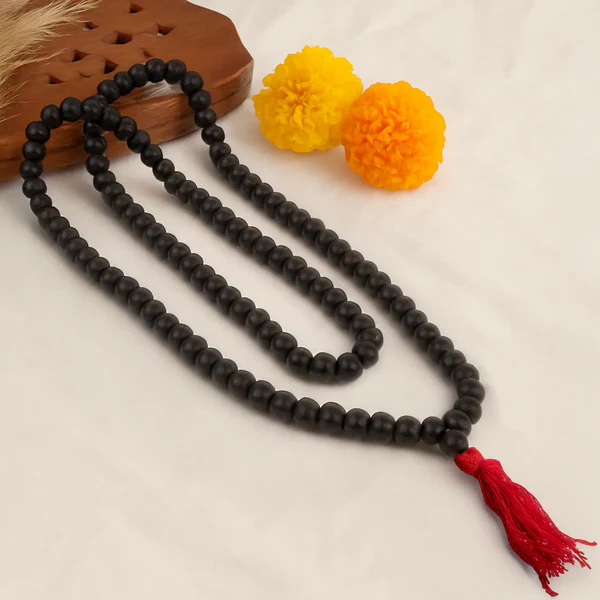1_13 Karungali Malai 8mm – 108+1 Authentic Ebony Wood Beads (Govt. Certified) - Image 1