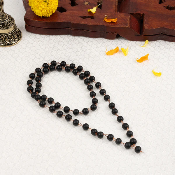 1_1_17 Karungali Malai with Copper Wire – 8mm (54+1 Beads) - Image 1